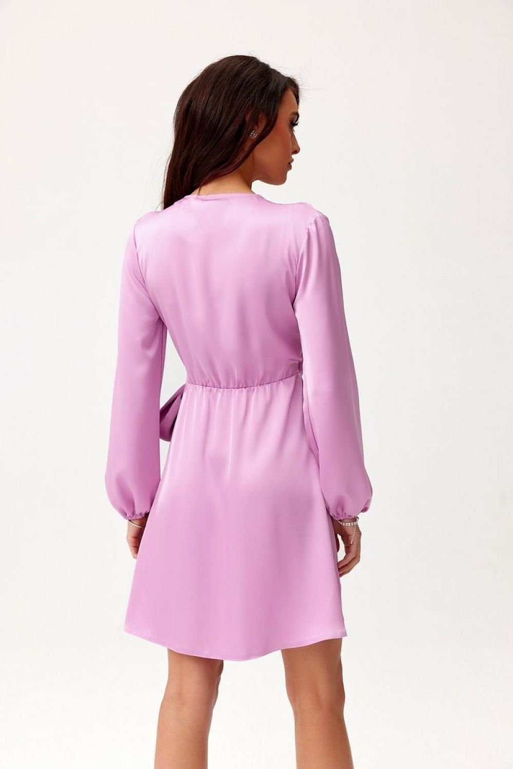 Long Sleeve Satin Short Dress | 12 Colours | Roco Fashion