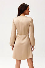 Long Sleeve Satin Short Dress | 12 Colours | Roco Fashion