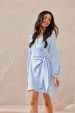 Long Sleeve Satin Short Dress | 12 Colours | Roco Fashion
