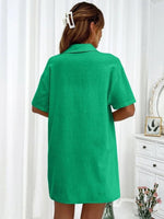 Loose-fit Short-sleeve Short Two-piece Shorts & Top Co-ord Set