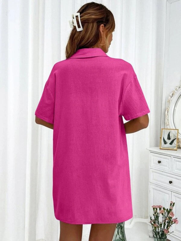 Loose-fit Short-sleeve Short Two-piece Shorts & Top Co-ord Set