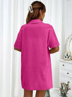 Loose-fit Short-sleeve Short Two-piece Shorts & Top Co-ord Set