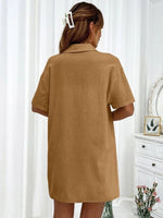 Loose-fit Short-sleeve Short Two-piece Shorts & Top Co-ord Set