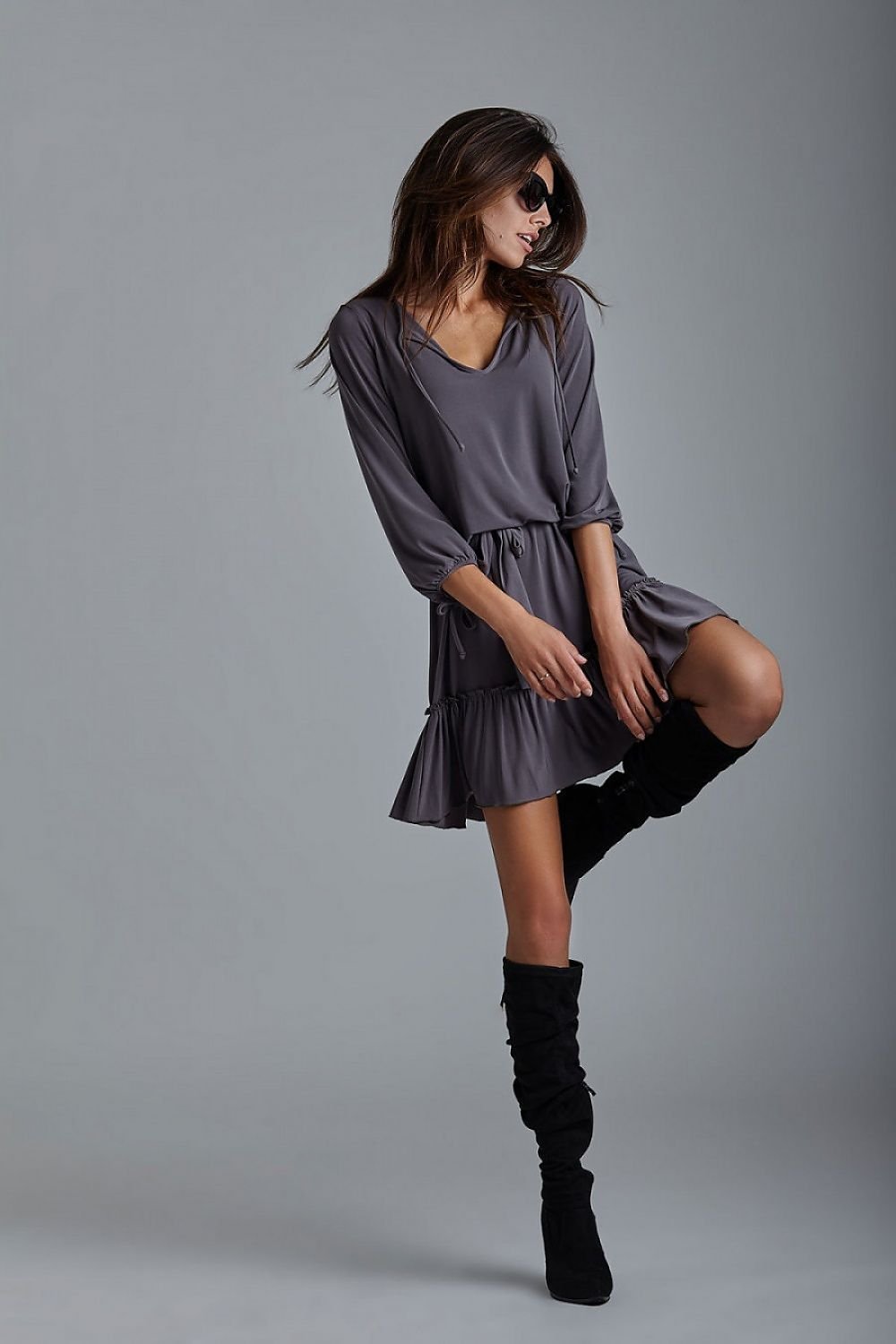Loose Frilly Simple Day Dress | IVON