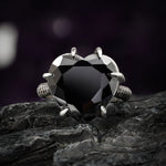 Love Bites Black Zircona Ring