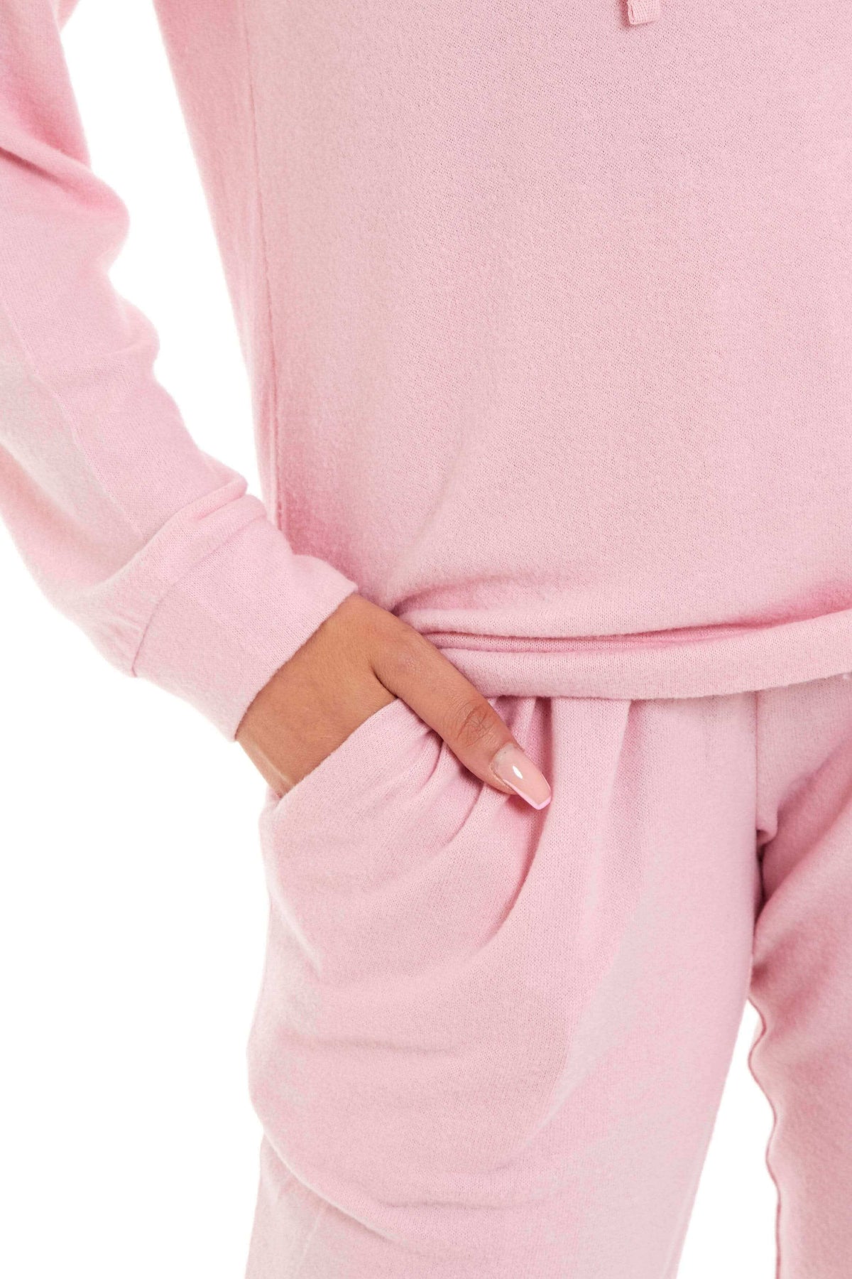 Daisy Dreamer Pink Grey Hooded Pyjama Set - Soft Stretchable Loungewear