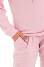 Daisy Dreamer Pink Grey Hooded Pyjama Set - Soft Stretchable Loungewear