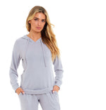 Daisy Dreamer Pink Grey Hooded Pyjama Set - Soft Stretchable Loungewear