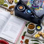 Spice Pots Luxury Curry Lovers Gift Tin | 5 Spice Kit with Candle & Recipes