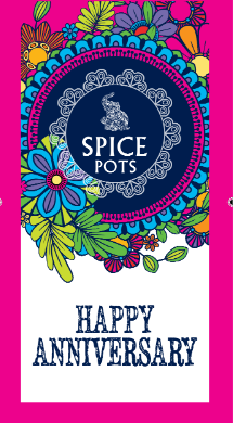 Spice Pots Luxury Curry Lovers Gift Tin | 5 Spice Kit with Candle & Recipes