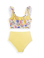 Lydia High Waisted Ruffled Two Piece Bikini Set