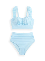 Lydia High Waisted Ruffled Two Piece Bikini Set