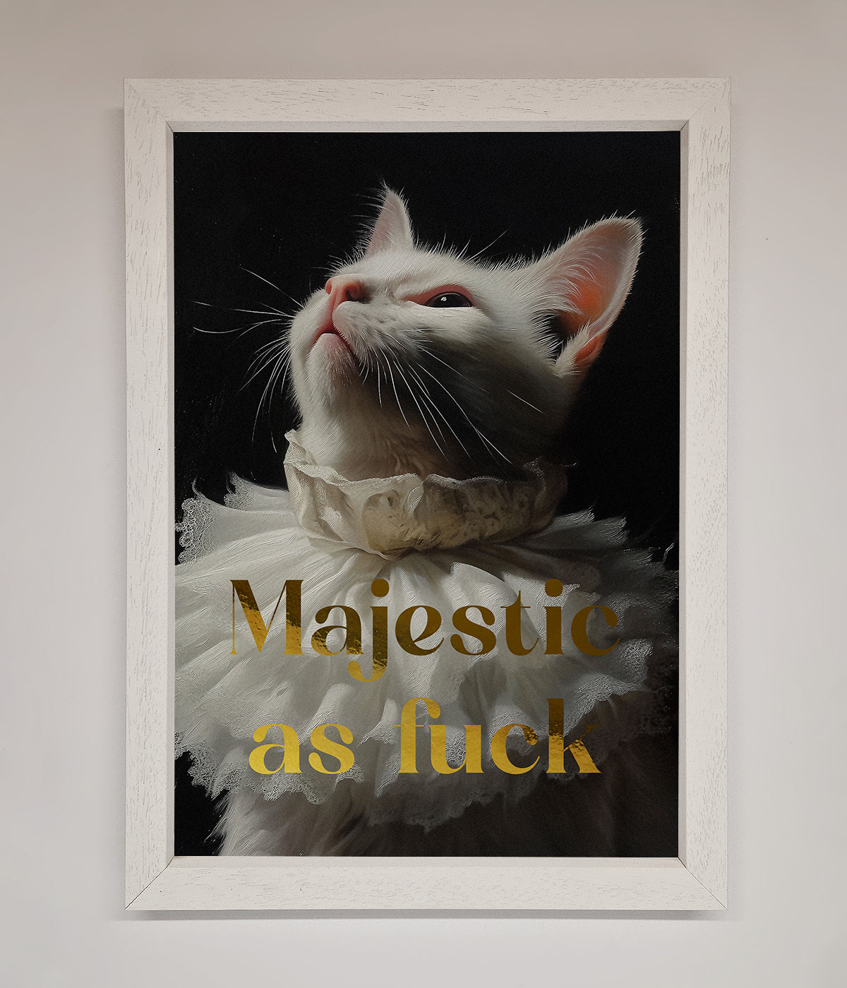 Majestic As Foil Print White