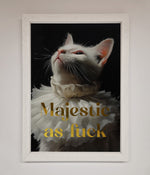 Majestic As Foil Print White