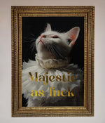 Majestic As Foil Print Ornate Gold