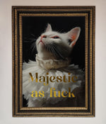 Majestic As Foil Print Ornate Gold Black