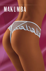 Wolbar Makumba Embroidered Thong Black