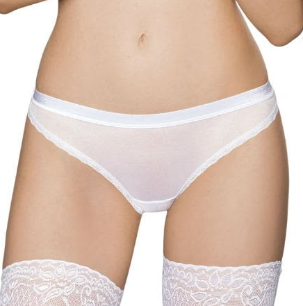 Roza Malani White Tulle Sheer Briefs