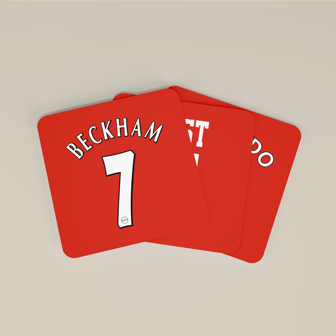 Manchester United Legends 7s Football Coasters - Set of 4