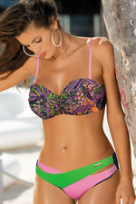 Margaret Exotic Colourful Two Piece Bikini Set | Marko blue 3