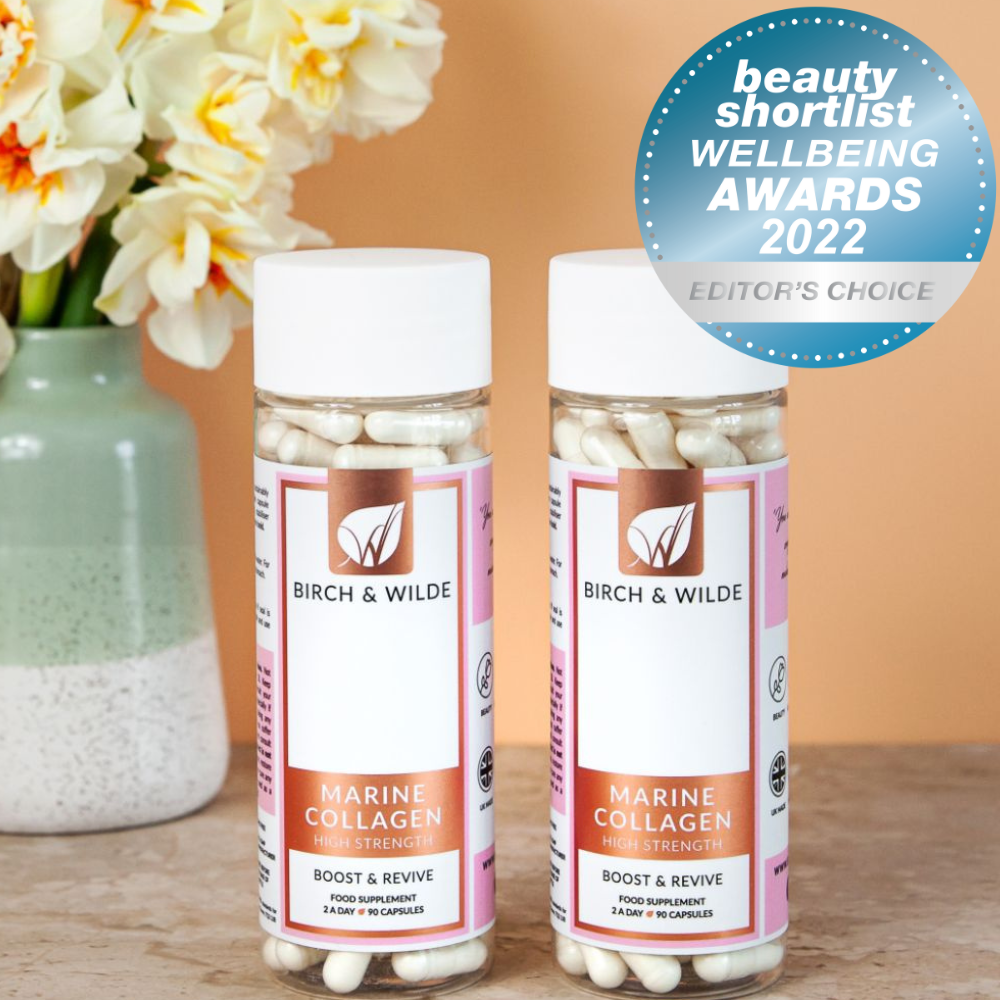 Birch & Wilde Marine Collagen 1200mg 90 Capsules Twin Pack