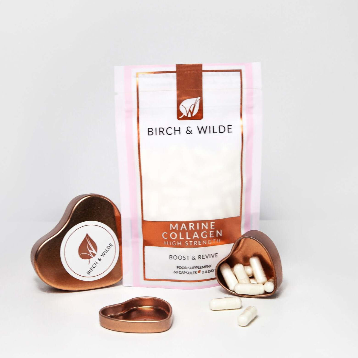 Marine Collagen Capsules x 60 | Monthly Refill Pouch