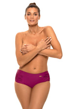 Marko High-Cut Bikini Bottoms with Decorative Stitching