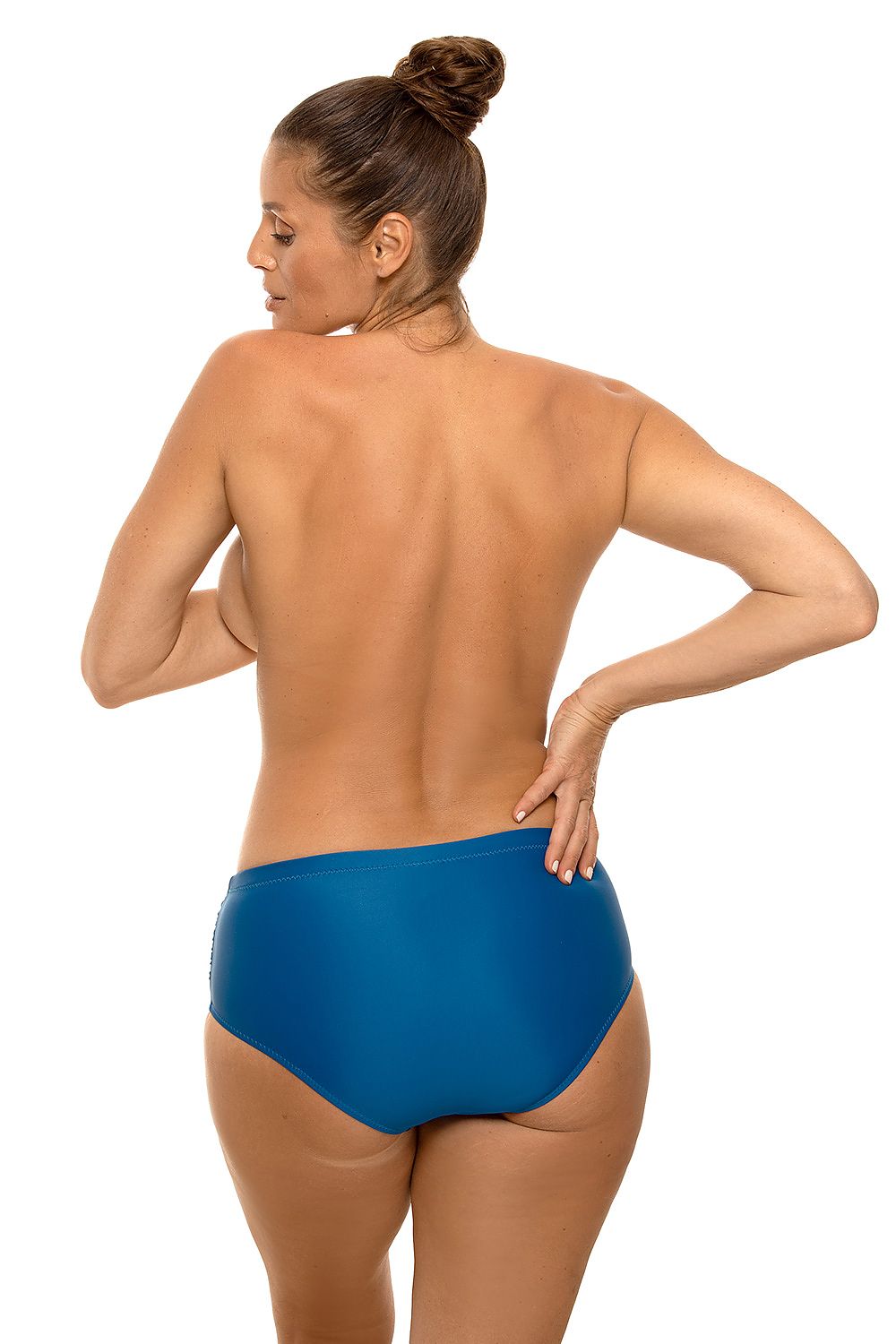 Marko High-Cut Bikini Bottoms with Decorative Stitching