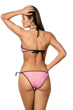 Marko Italian-Style Push-Up Two-Piece Bikini Set with Contrasting Piping