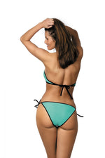 Marko Italian-Style Push-Up Two-Piece Bikini Set with Contrasting Piping