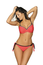 Marko Lace-Trim Push-Up Two-Piece Bikini Set with Brazilian Briefs