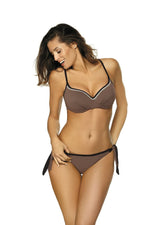Marko Lace-Trim Push-Up Two-Piece Bikini Set with Brazilian Briefs