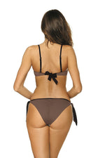 Marko Lace-Trim Push-Up Two-Piece Bikini Set with Brazilian Briefs