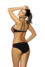 Marko Mesh-Accent Push-Up Two-Piece Bikini Set