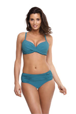 Marko Sophie Two-Piece Padded Bikini Set with High-Waisted Bottoms blue