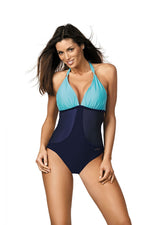 Marko Tulle-Side Push-Up One-Piece Monokini with Brooch Accent