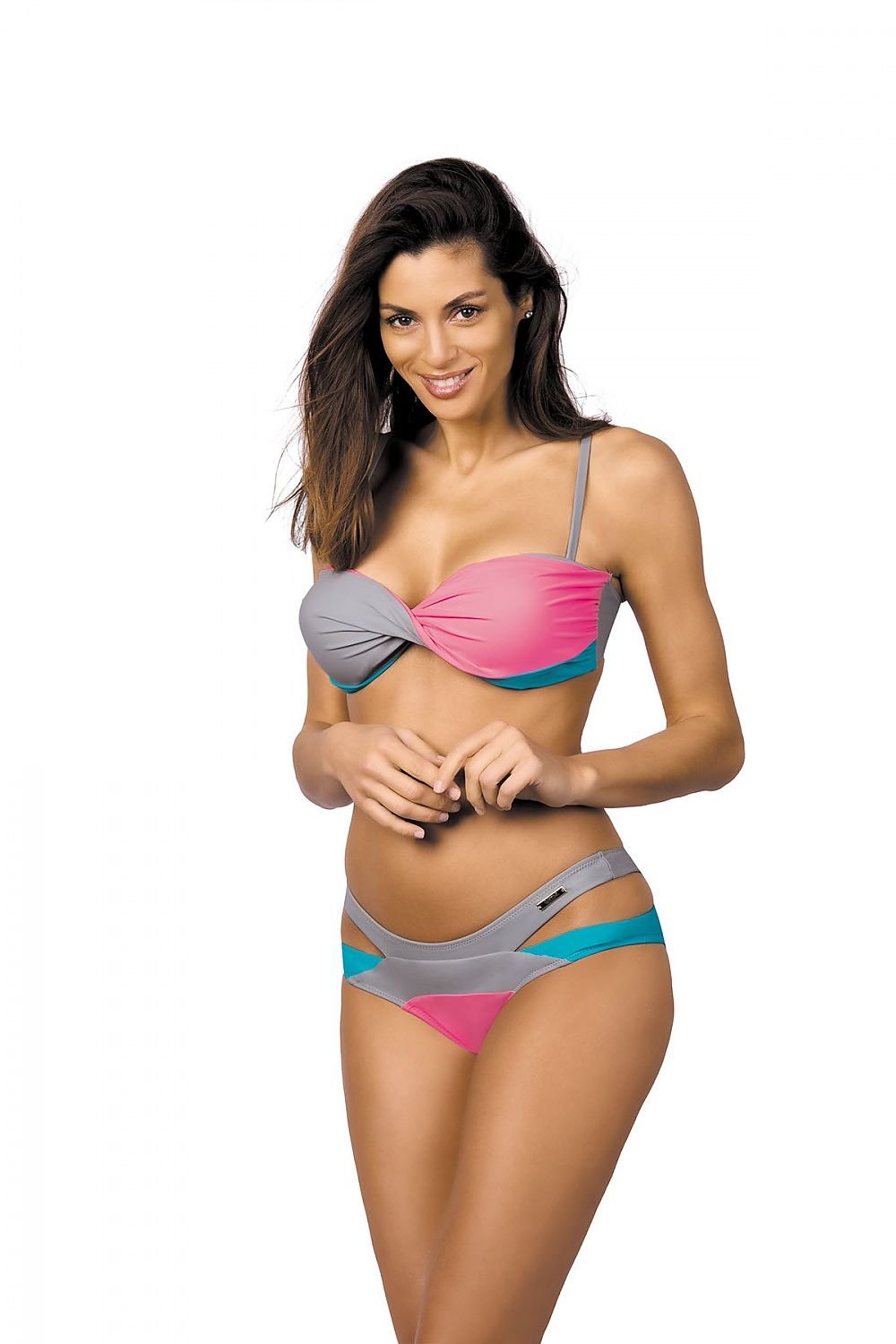 Marko Twist-Cup Push-Up Two-Piece Bikini Set with Side-Cut Briefs