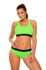 Marko Two-Piece Elastic Top Bikini Set with Smooth Panties