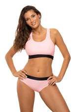 Marko Two-Piece Elastic Top Bikini Set with Smooth Panties