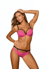 Marko Two-Piece Padded Push-Up Bikini Swimsuit pink