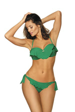 Marko Two-Piece Ruffled Push-Up Brazilian Bikini Set