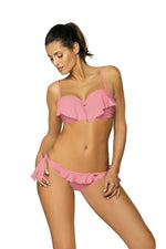 Marko Two-Piece Ruffled Push-Up Brazilian Bikini Set