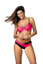 Marko Two-Tone Push-Up Two-Piece Bikini Set with Side-Cut Briefs