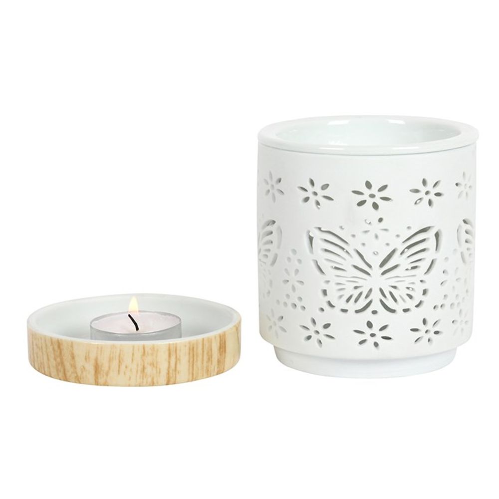 Matte Ceramic Butterfly Oil Wax Melt Burner