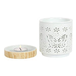 Matte Ceramic Butterfly Oil Wax Melt Burner