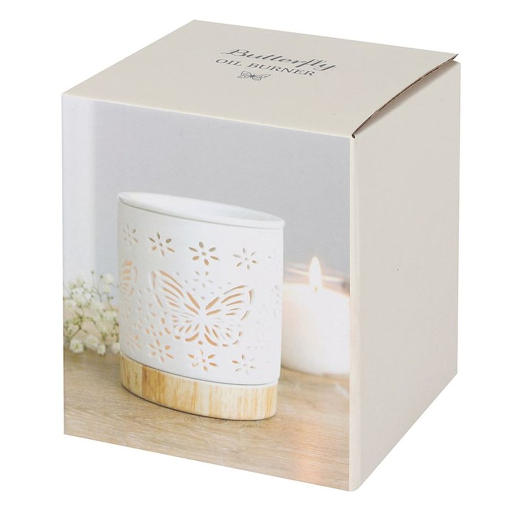 Matte Ceramic Butterfly Oil Wax Melt Burner