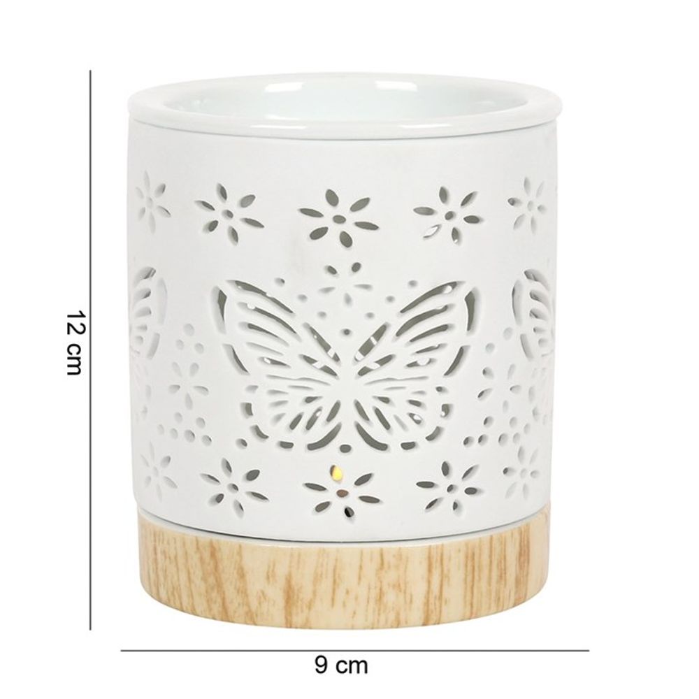 Matte Ceramic Butterfly Oil Wax Melt Burner