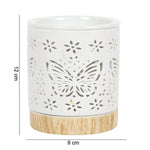 Matte Ceramic Butterfly Oil Wax Melt Burner