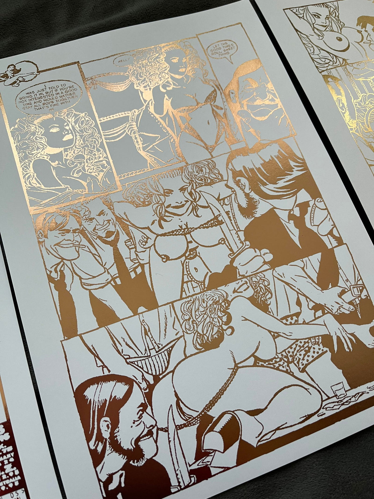 **Mature Content** Penthouse Comix Set of 3 Foil Prints