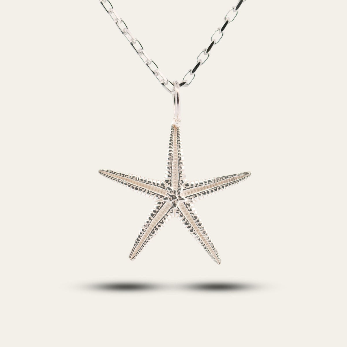 Dainty London Maxi Silver Starfish Necklace